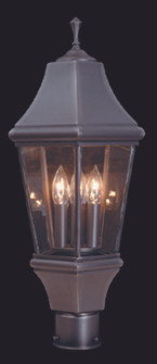 3-Light Iron Normandy Exterior Post Mount (84|8741 IRON/R)