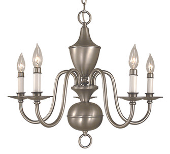 5-Light Satin Pewter Jamestown Dining Chandelier (84|2525 SP)