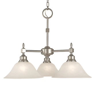 3-Light Antique Brass Taylor Dinette Chandelier (84|2439 AB/CM)