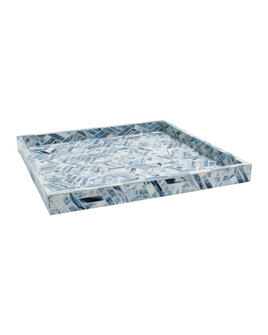 Chance Blue Square Tray (92|1200-1136)