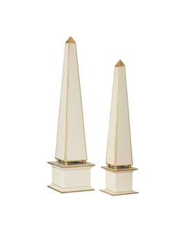 Daphne Ivory Obelisk Set of 2 (92|1200-1128)