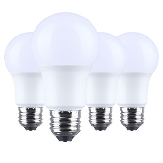 9.8W A19 90CRI 5000K 800LM E26 Plastic Non-Dim 4 Pack (27|S14362)