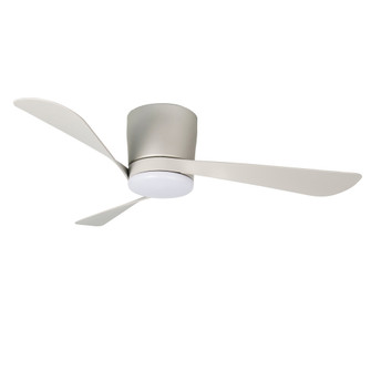 48'' 3-Blade 5CCT LED Flush Mount Ceiling Fan - Brushed Pewter with Etched Lens (670|1102LED-BP-BP)