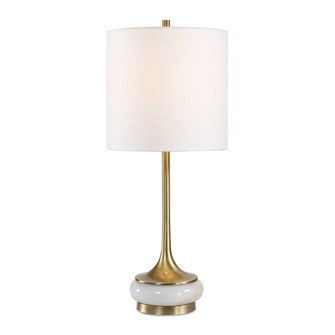 Uttermost Molena Brass & Pearly Stone Table Lamp (85|30820-1)
