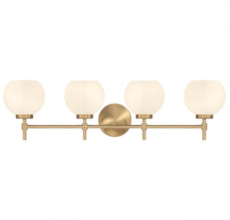 Hannah 4-Light Bathroom Vanity Light in Warm Brass (641|L8-9621-4-322)