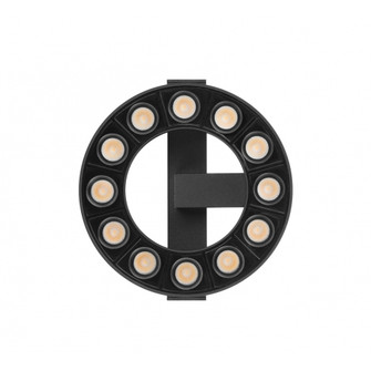 Magnetix Halo Round Dotted Light 12-Watts (4450|ML1212-BK)
