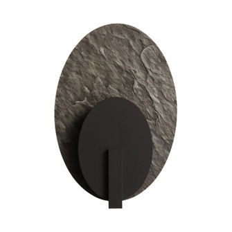 Avenue Outdoor 17''H Oval 3-CCT LED Wall Sconce in Dark Bronze/Brushed Bronze Textured (4450|AV10025-ADBZ)