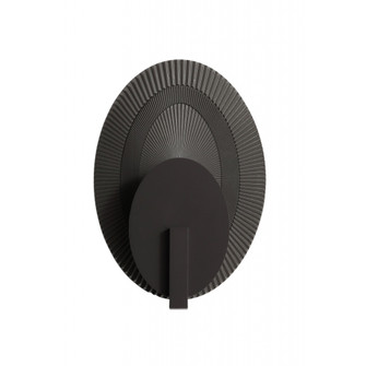 Avenue Outdoor 11''W Oval 3-CCT LED Wall Sconce/Ribbed Textured Back (4450|AV10022-DBZ)