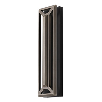 Avenue Outdoor 19''H 3-CCT LED Wall Sconce in Black/Bronze Grid Cover (4450|AV10014-ABB)