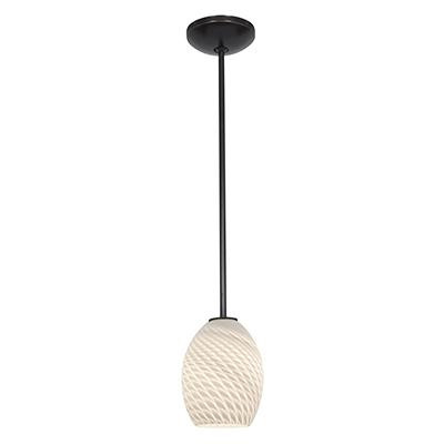 Pendant (7|28023-1R-ORB/WHTFB)
