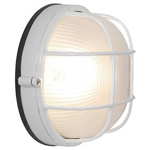 1 Light Outdoor LED Bulkhead (7|20296LEDDLP-WH/FST)