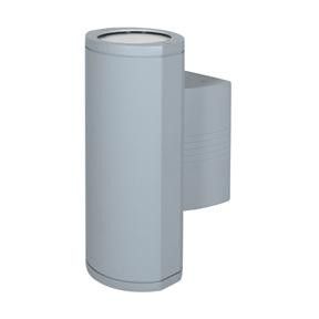Bi-Directional Outdoor LED Wall Mount (7|20389LEDDMGLP-SAT/CLR)