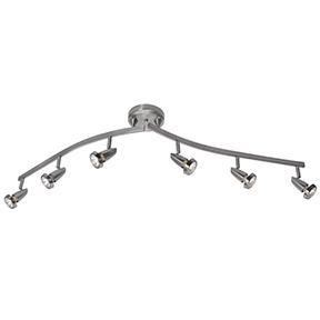 6 Light Adjustable LED Track (7|52226LEDDLP-BS)