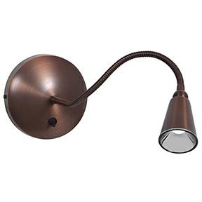 Gooseneck LED Wall Reading Light (7|62089LED-BRZ)