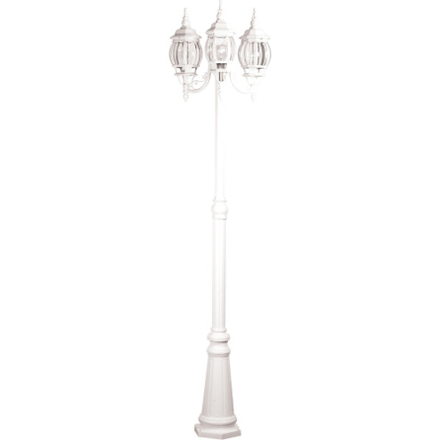 Classico 3-Light Outdoor Lantern and Post (12|AC8099WH)