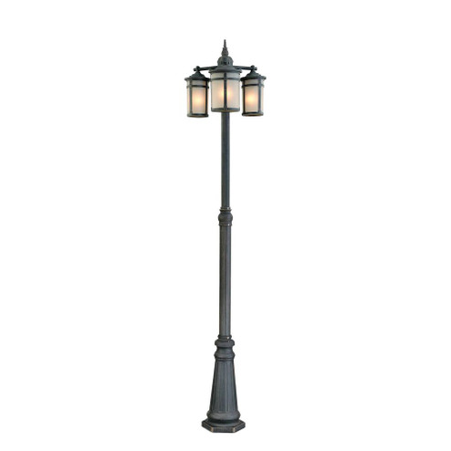 St. Moritz 3-Light Outdoor Lantern and Post (12|AC8639BZ)