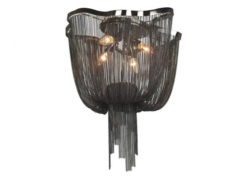 Mullholand Dr. Black Draped Chain Flush Mount (4450|HF1403-BLK)