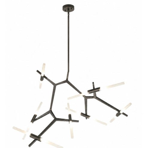San Vicente 14-Light 66''W Geometric Chandelier in Bronze (4450|HF8060-14-DBZ)