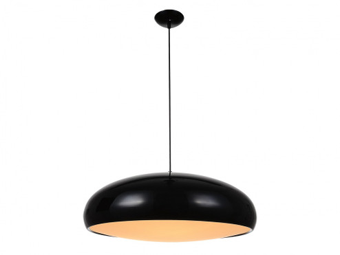 Doheny 24''W Dome Pendant in Black (4450|HF9116-BK)