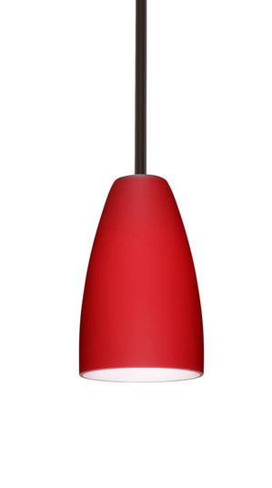 Besa Stem Riva 9 Pendant Bronze Ruby Matte 1x75W Medium Base (127|1TT-1511RM-BR)