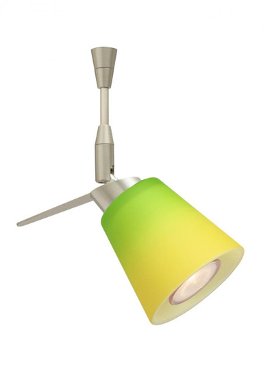 Besa Spotlight Canto 3 Satin Nickel Bicolor Green/Yellow 1x35W Halogen Mr11 (127|SP-5042GY-SN)