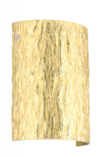 Besa Tamburo Stone LED Wall Stone Gold Foil Polished Nickel 1x8W LED (127|7090GF-LED-PN)