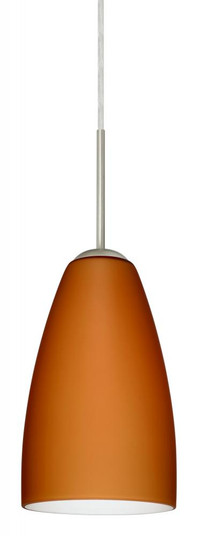 Besa Riva 9 LED Pendant Amber Matte Satin Nickel 1x9W LED (127|1JC-151180-LED-SN)