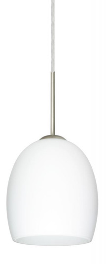 Besa Lucia LED Pendant Opal Matte Satin Nickel 1x9W LED (127|1JC-169707-LED-SN)