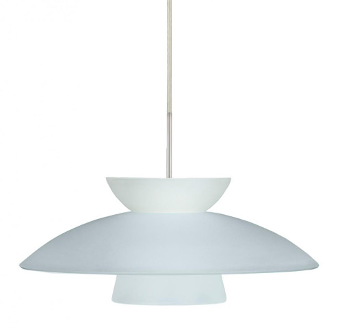 Besa Trilo 15 Pendant Frost Satin Nickel 1x9W LED (127|1JC-451325-LED-SN)