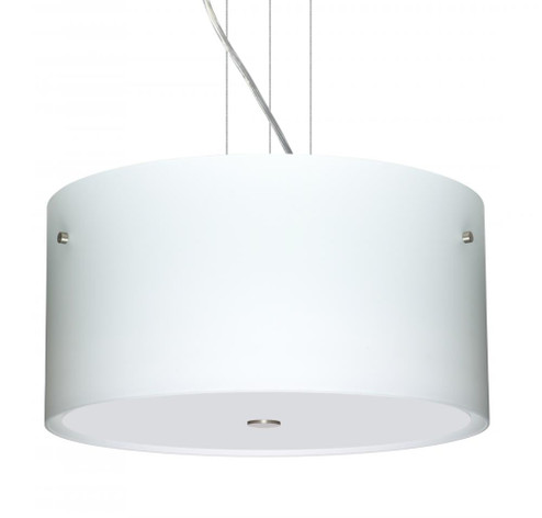 Besa Tamburo 16 Pendant Opal Matte Satin Nickel 3x11W LED (127|1KV-400807-LED-SN)