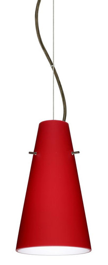 Besa Cierro LED Cable Pendant Ruby Matte Bronze 1x9W LED (127|1KX-4124RM-LED-BR)