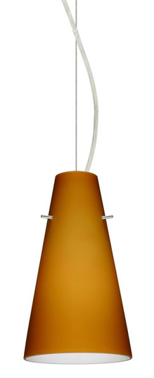 Besa Cierro LED Cable Pendant Amber Matte Satin Nickel 1x9W LED (127|1KX-412480-LED-SN)