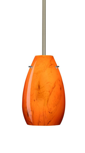 Besa Pera 9 LED Pendant Habanero Satin Nickel 1x9W LED (127|1TT-4126HB-LED-SN)