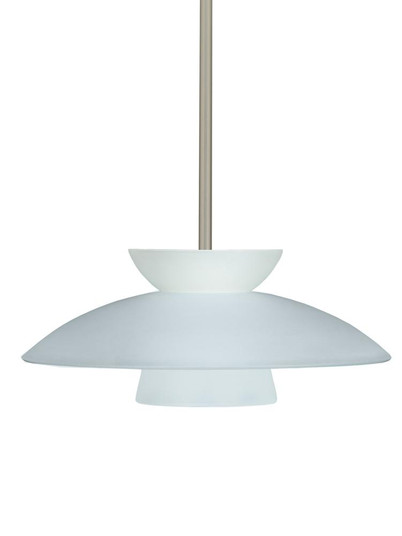 Besa Trilo 15 Pendant Frost Satin Nickel 1x9W LED (127|1TT-451325-LED-SN)