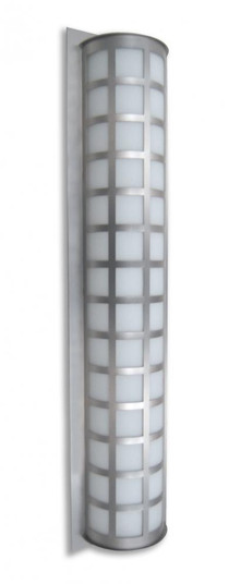 Besa Outdoor Scala 40 Brushed Aluminum White Acrylic 3x60W A19 (127|SCALA40-WA-BA)