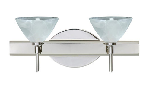 Besa Wall Domi Chrome Marble 2x40W G9 (127|2SW-174352-CR)