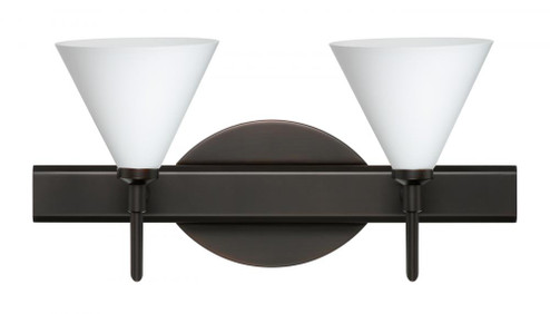 Besa Wall Kani Bronze Opal Matte 2x40W G9 (127|2SW-512107-BR)