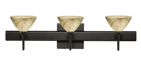 Besa Wall With SQ Canopy Domi Bronze Mocha 3x40W G9 (127|3SW-174383-BR-SQ)