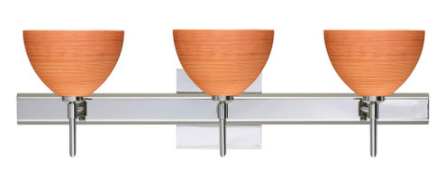 Besa Wall With SQ Canopy Brella Chrome Cherry 3x40W G9 (127|3SW-4679CH-CR-SQ)