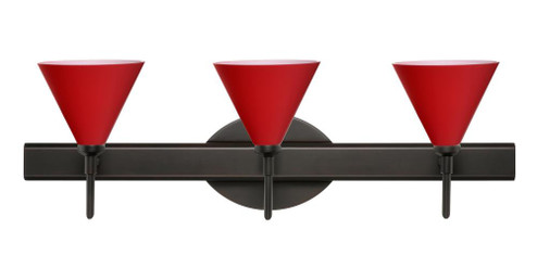 Besa Wall Kani Bronze Ruby Matte 3x40W G9 (127|3SW-5121RM-BR)