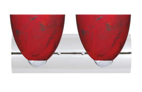 BESA WALL SASHA II CHROME MAGMA 2X9W LED (127|2WZ-7572MA-LED-CR)