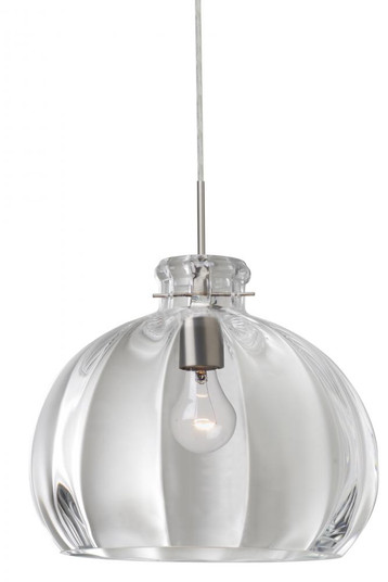 Besa Pendant Pinta 12 Clear Satin Nickel 1x100W Medium Base (127|1JC-464588-SN)