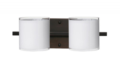 Besa Wall Pogo Bronze White/Inner Silver 2x60W G9 (127|2WS-7180SF-BR)