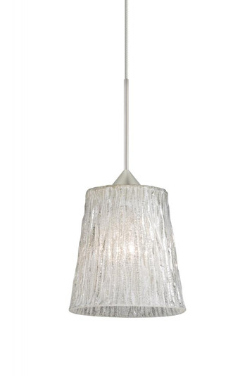 Besa Pendant Nico 4 Satin Nickel Stone Glitter 1x35W Halogen (127|RXP-5125GL-SN)