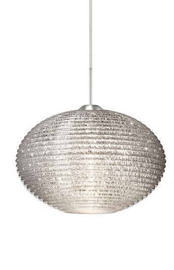 Besa Pendant Pape 12 Satin Nickel Glitter 1x9W LED (127|1JT-4913GL-LED-SN)