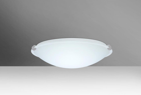 Besa Ceiling Trio 12 Satin Nickel White 1x11W LED (127|968207-LED-SN)