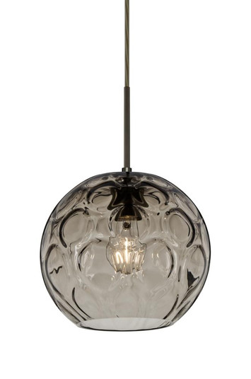 Besa Bombay Cord Pendant, Smoke, Bronze Finish, 1x60W Medium Base (127|1JT-BOMYSM-BR)