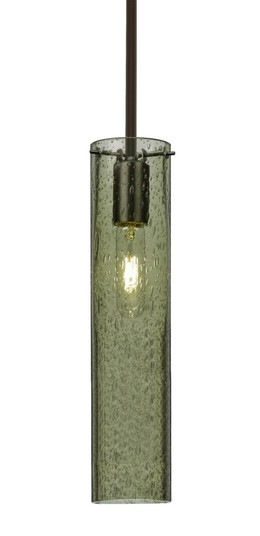 Besa, Juni 16 Stem Pendant, Moss Bubble, Bronze, 1x60W Medium Base (127|1TT-JUNI16MS-BR)