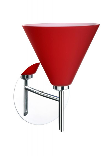 Besa Wall Kani Chrome Ruby Matte 1x5W LED (127|1SW-5121RM-LED-CR)