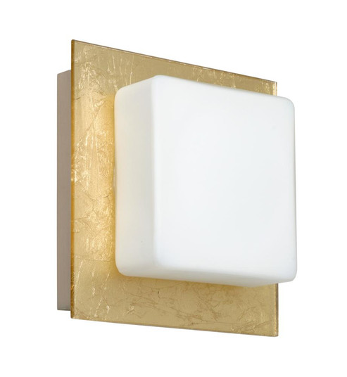 Besa Wall Alex Satin Nickel Opal/Gold Foil 1x5W LED (127|1WS-7735GF-LED-SN)